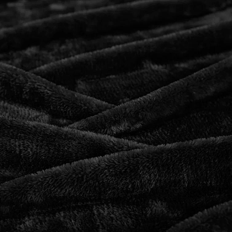 Superior Superior Solid Polyester Reversible All-Season Fleece Throws Blanket