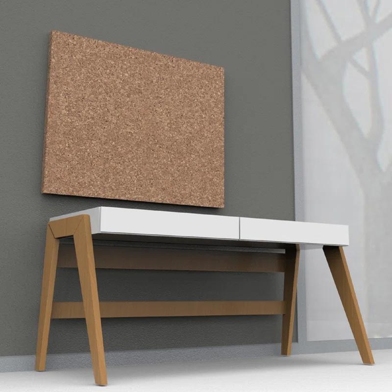 Iceberg iDesign Frameless Cork Bulletin Board with Band, Home or Work Office Accessories, 24” W x 38” L x 1.56” H