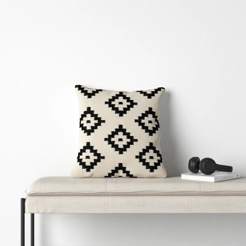 Jada Geometric Wool Throw Pillow
