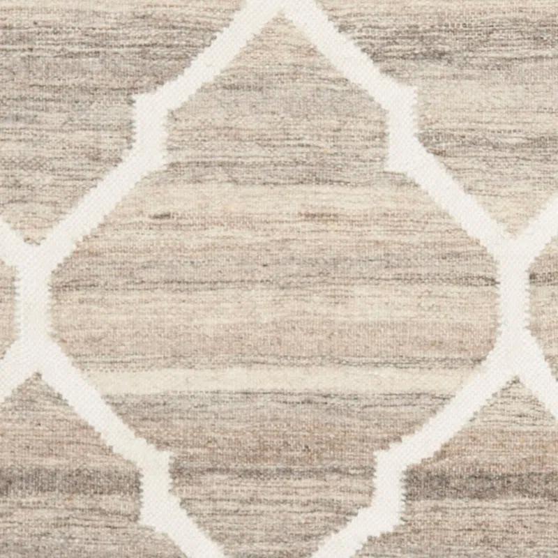 House of Hampton® Towles Natural Hand Woven 60% Wool, 20% Viscose, And 20% Cotton Geometric Rug