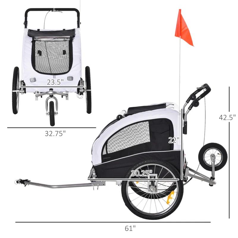 Aosom Foldable Pet Jogger Stroller