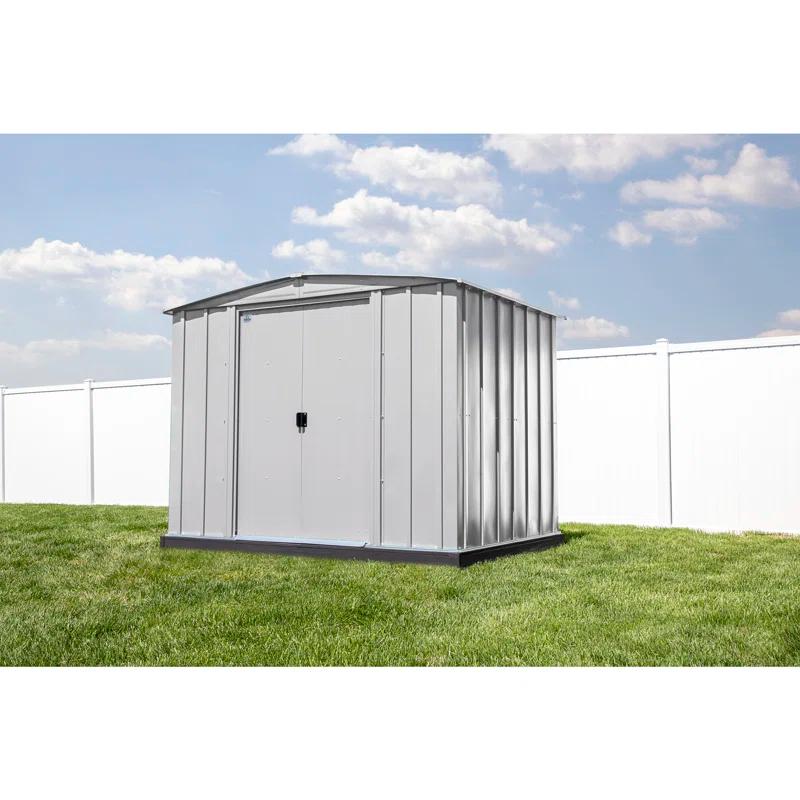 Arrow 8 ft. W x 6 ft. D Galvanized Steel Storage Shed