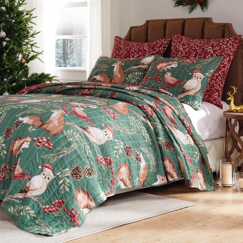 Barefoot Bungalow Willow Reversible Quilt Set