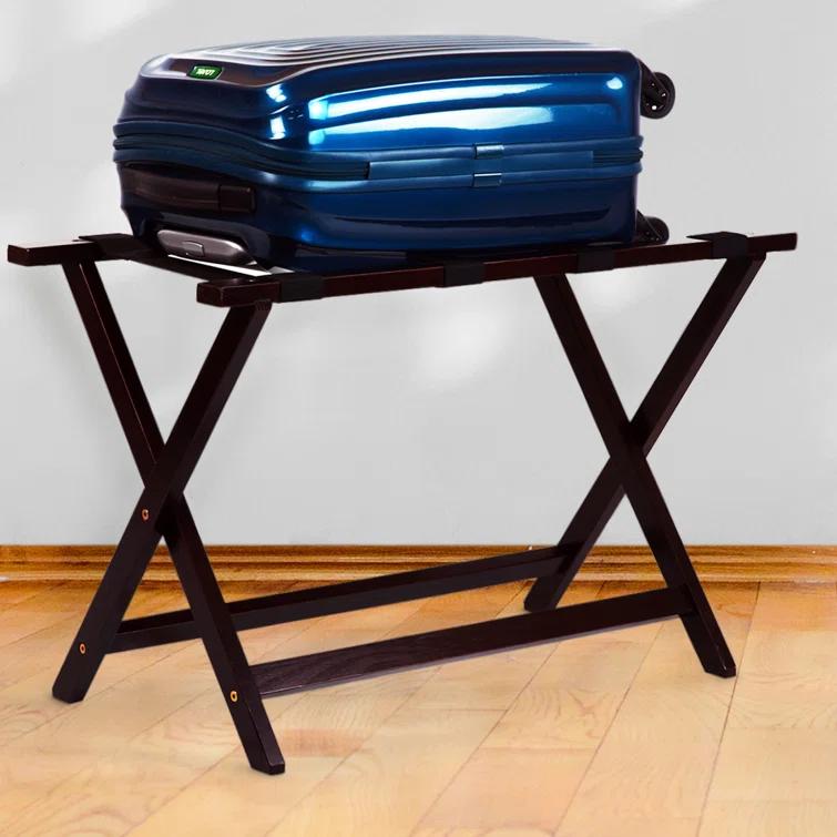 ROTSEN FURNITURE LLC. Heavy Duty Solid Wood Extra Wide Luggage Rack