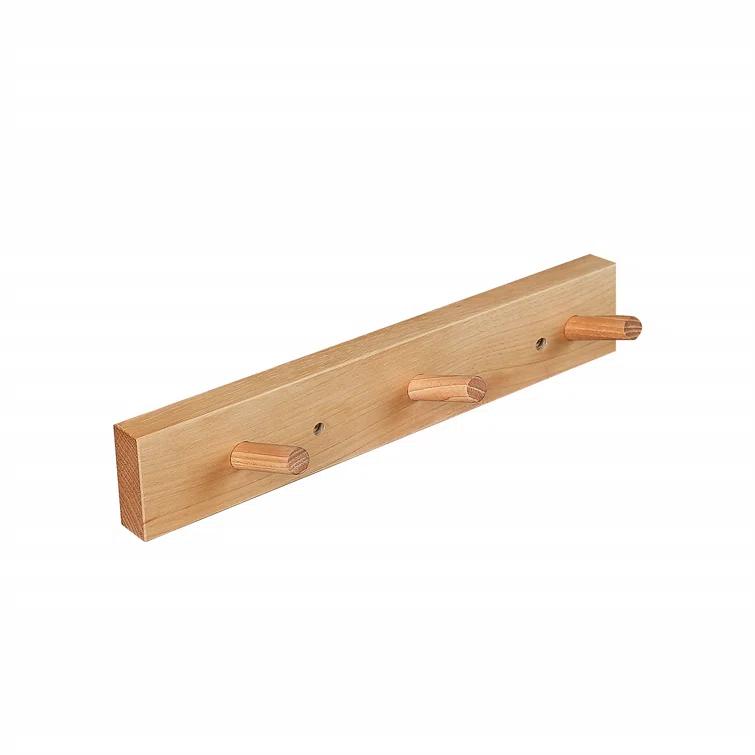 CONSDAN Solid Wood Wall Wall Mounted Coat Rack