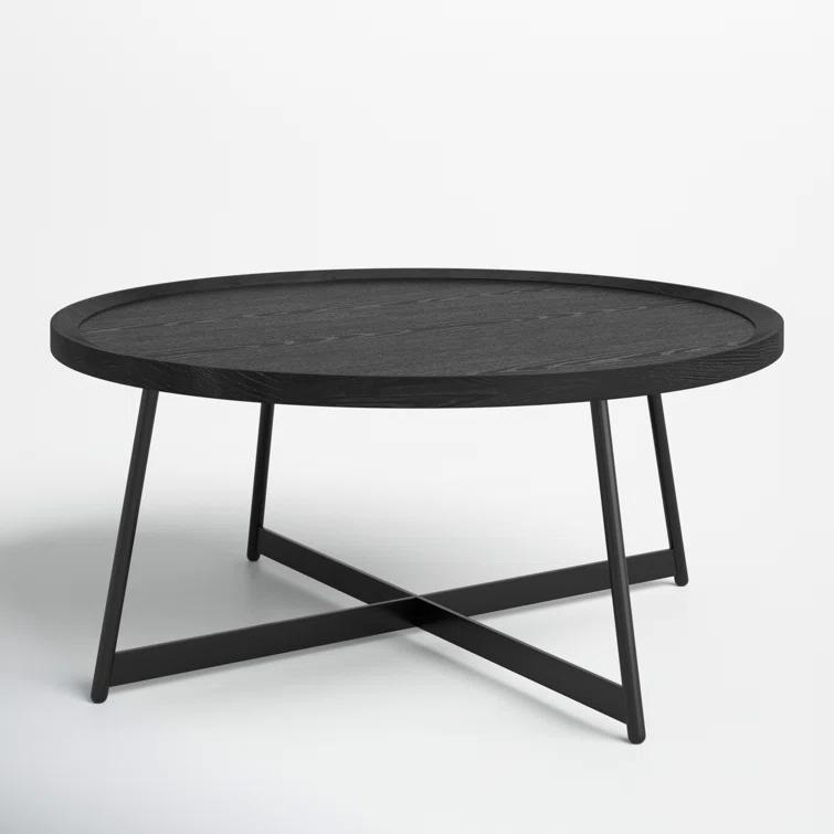 Gweneth Round Coffee Table - Black Ash