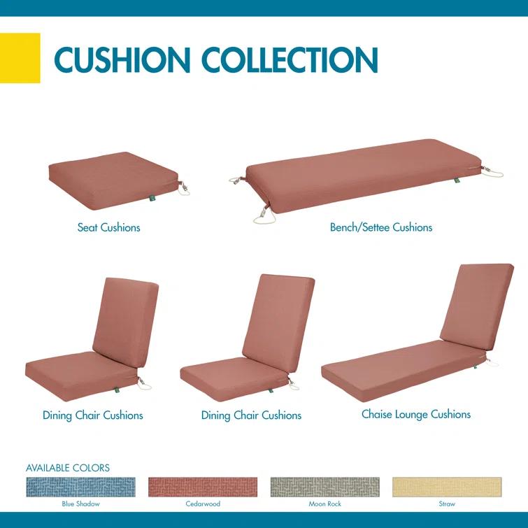 Duck Covers DUCKCOVERS All-Weather Outdoor Bench Cushion