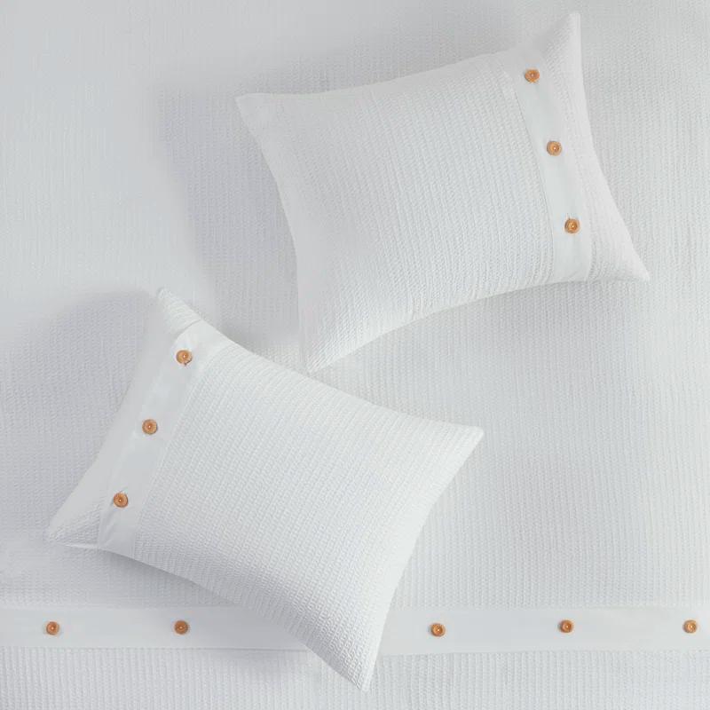 Marcus 3 Piece Cotton Waffle Weave Duvet Cover Set