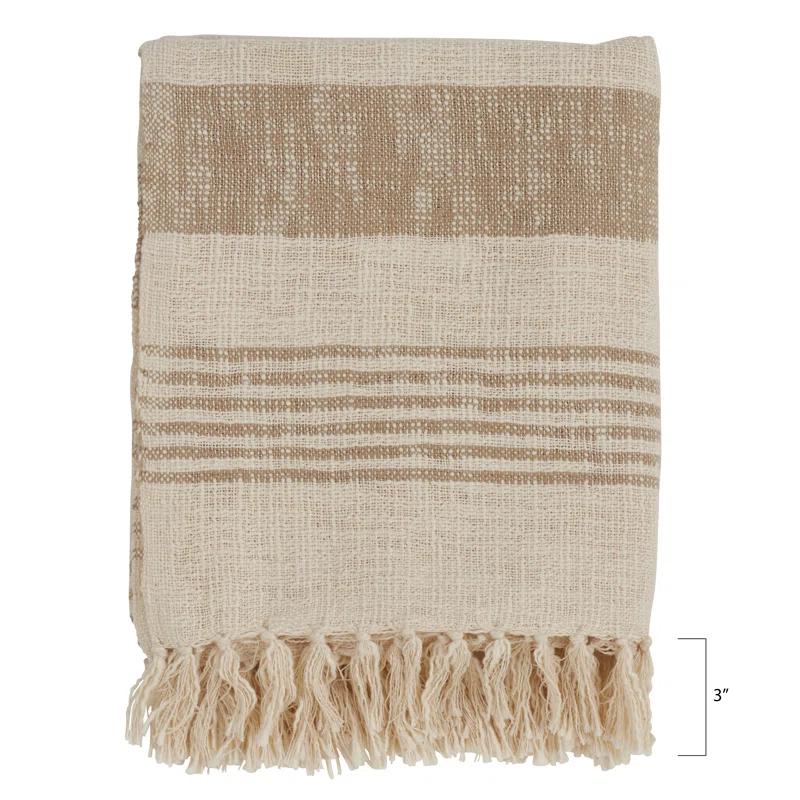 Saro Sevan Collection Hand Woven Throw Blanket