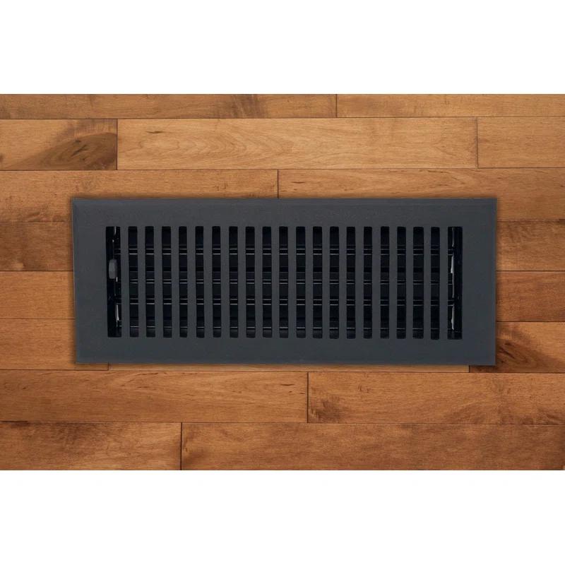 Madelyn Carter Black Contemporary Floor Register and Wall Register
