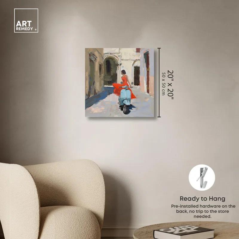 Art Remedy Venice Visits Canvas Classic Landscape Art by Art Remedy