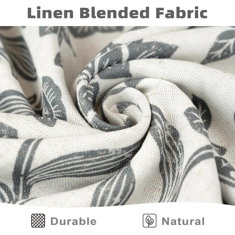 Twyla Floral Tailored 52'' W Window Valance