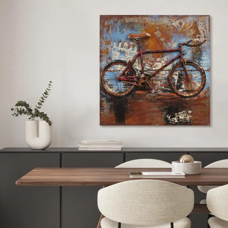 Empire Art Direct 'Biking' 3D Metal Wall Art