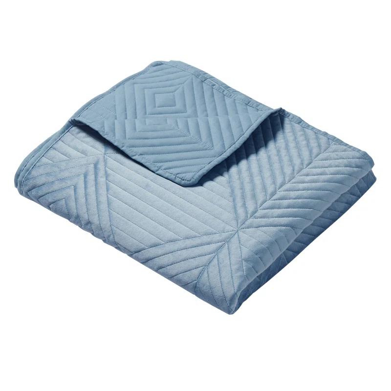 Greenland Home Fashions Riviera Velvet Quilted Throw