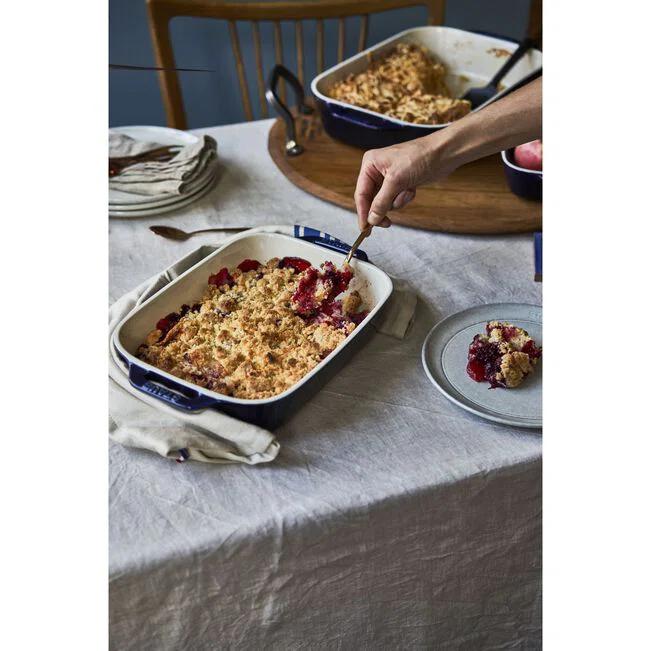 Staub ® Dark Blue 2-Piece Rectangular Baker Set