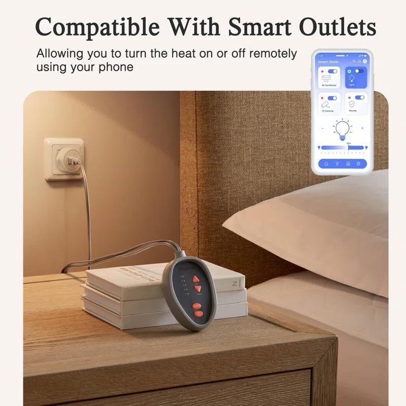 Beautyrest Cotton Blend Heated Mattress Pad