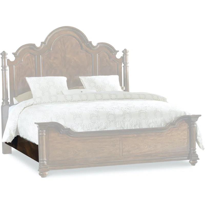 Hooker Furniture Leesburg King Upholstered Bed with Wood Rails