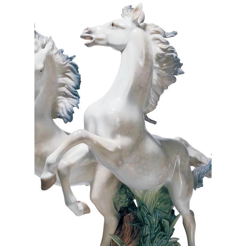 Lladro Free as the Wind Horses Statue