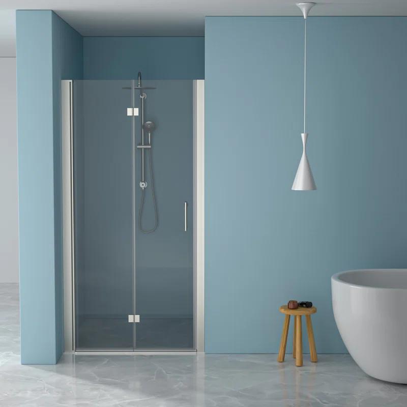 walterwork WYDHF170782Q 36"W x 72"H Folding Tempered Glass Shower Door