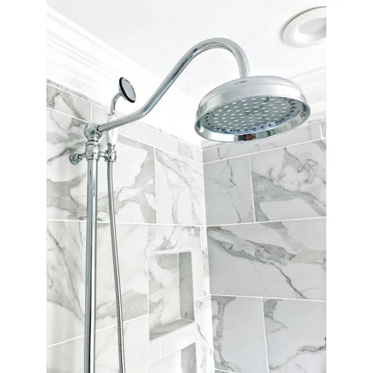 Kingston Brass Kingston Brass Vintage Tub Wall Mount Rain Drop Shower System with Hand Shower CCK6173