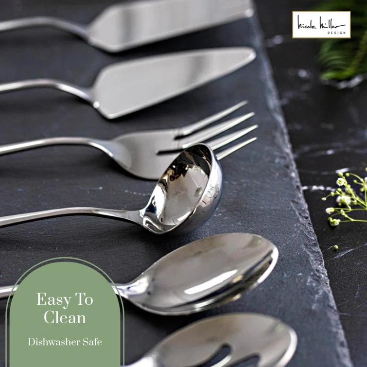 Nicole Miller Nicole Miller 6-Piece Madison Hostess Set Made With Quality Stainless Steel