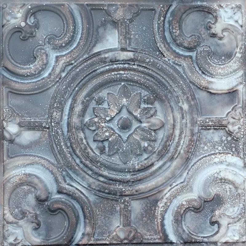 Classical Circles 2 Ft. x 2 Ft. Drop-In or Glue-Up PVC Ceiling Tile (Set of 10)