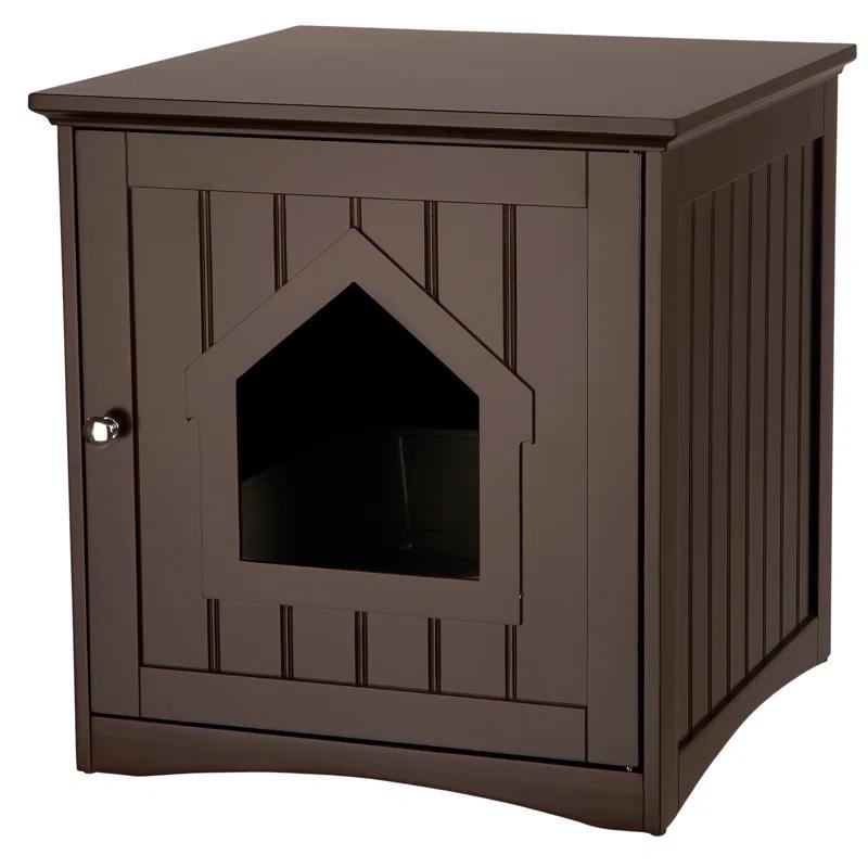 TRIXIE TRIXIE Small Cat Litter Box Enclosure Hide Litter Indoor Cat Home Cat Furniture Accent Table