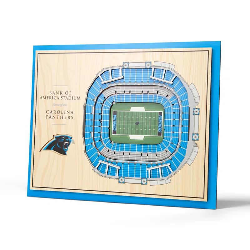 YouTheFan NFL 5-Layer Stadiumview Wall Art