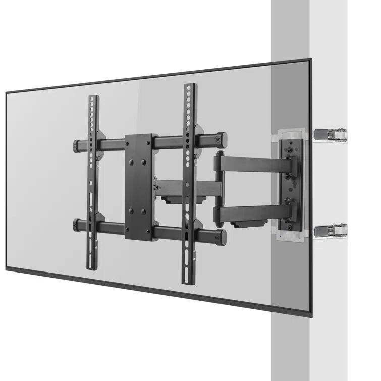 Condo Mounts CondoMounts NO Drill Full Motion Pillar TV Mount,Holds 80lbs,Fits 8" & Wider