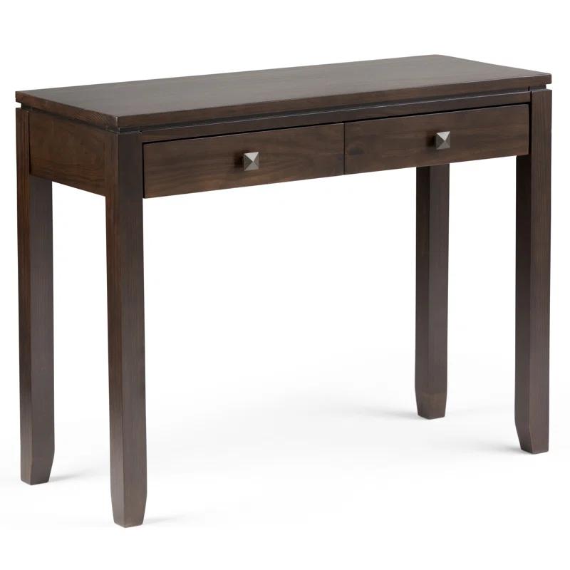 Simpli Home Cosmopolitan 38"W Solid Wood Storage Console Table with 2 Drawers