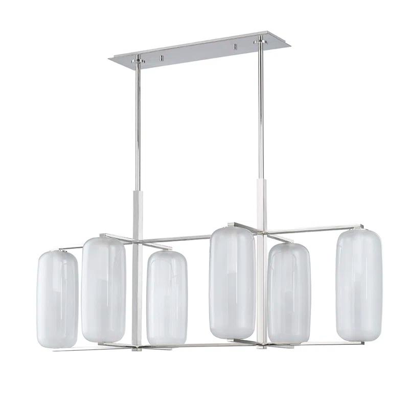 Jerry Chandelier - Polished Nickel / 6 Light