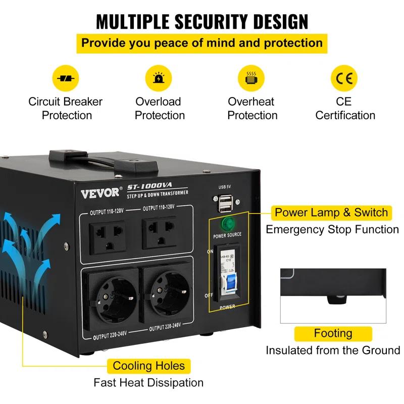 Voltage Converter Transformer, Heavy Duty Step Up/Down Transformer