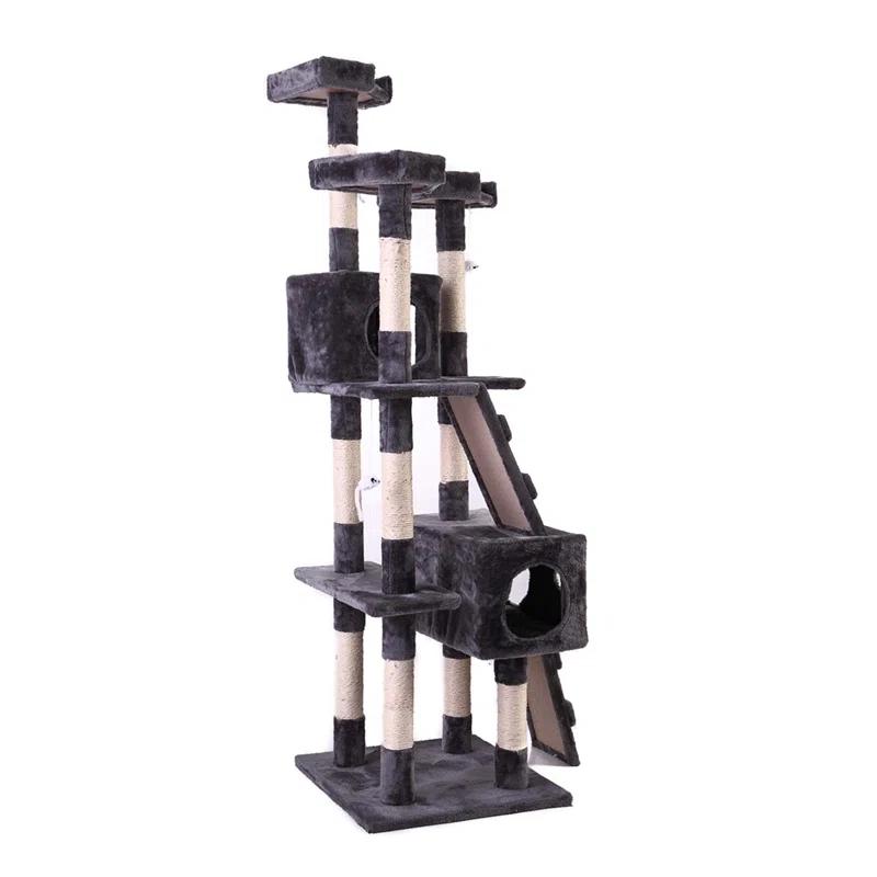 Tucker Murphy Pet™ Multi-Level Cat Tree Tower, Kitten Condo House With Scratching Posts