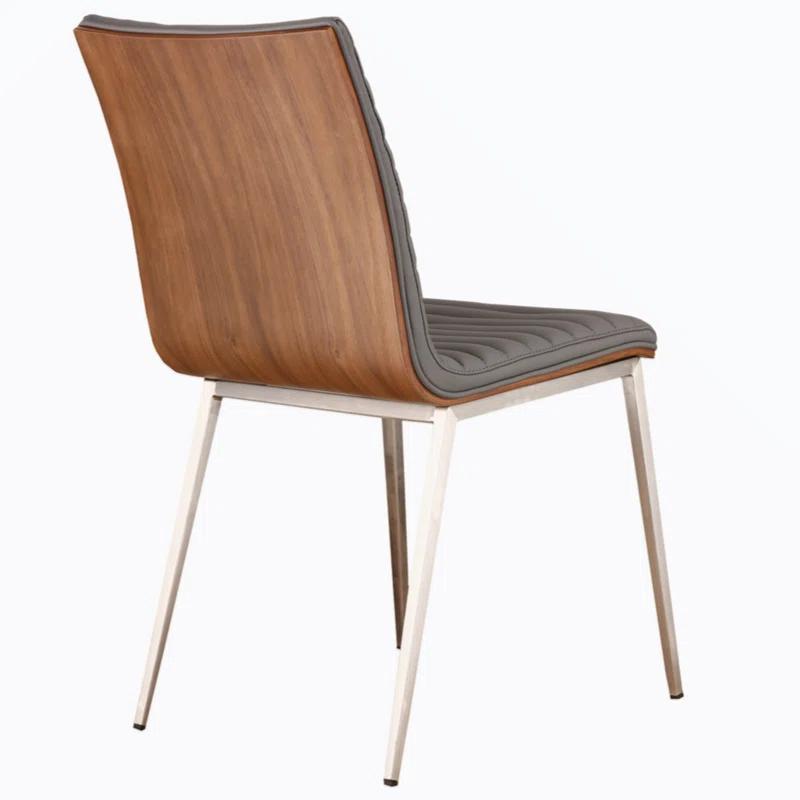 Wenty Wood+Metal Upholstered Side Chair (Set of 2)