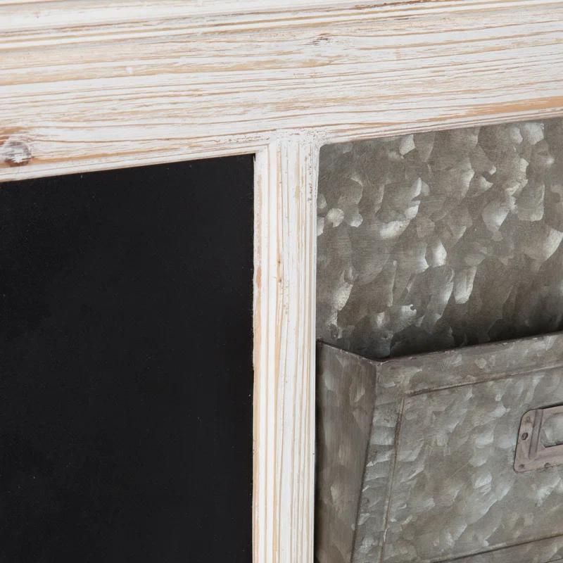 Kate and Laurel Solid Wood Wall Organizer