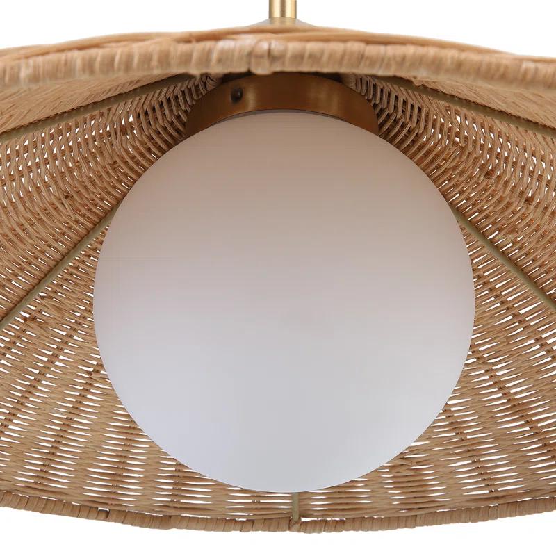 Vonetta Single Light Rattan Pendant