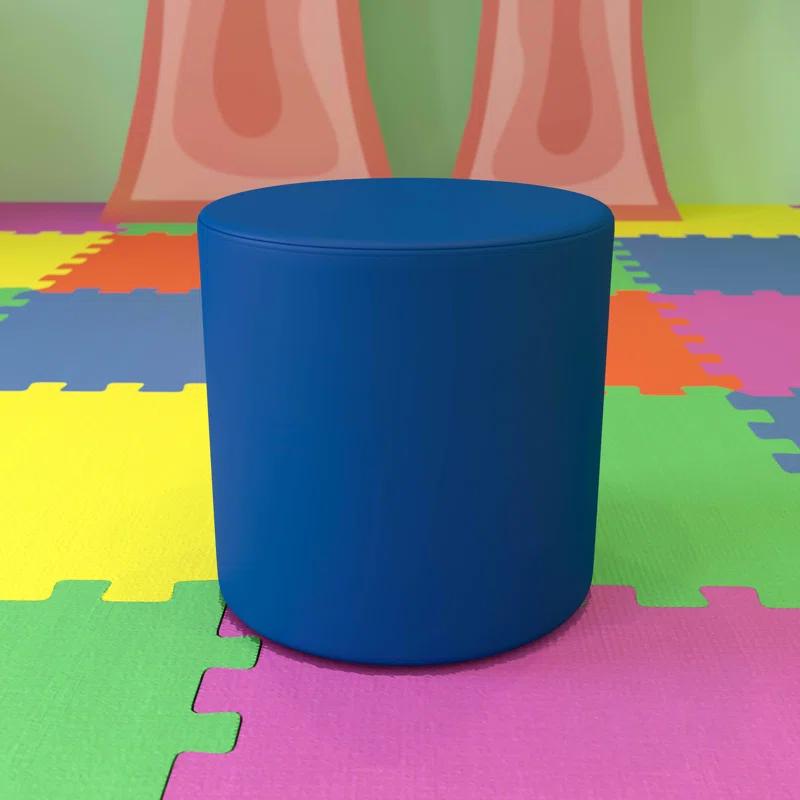 Flash Furniture Nicholas Flexible Learning Modular Soft Seating Circle Ottoman for Classrooms and Common Spaces