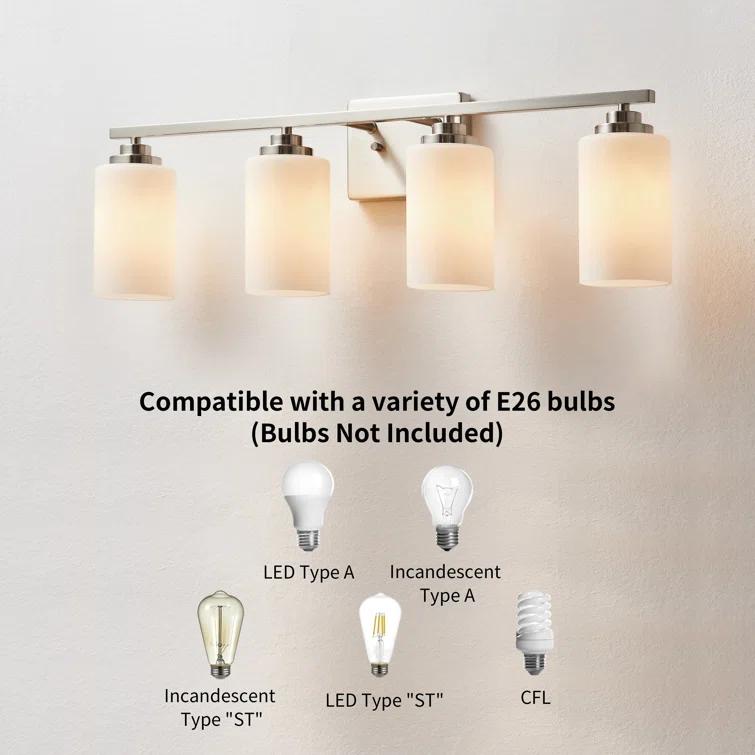 Kawoti Vanity Light With Frosted White Glass