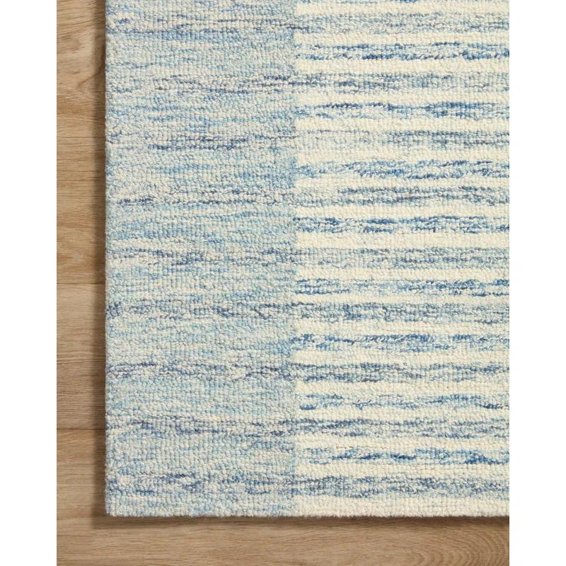 Chris Loves Julia x Loloi Chris Loves Julia x Loloi Chris Collection CHR-01 Ivory / Denim, Transitional  Area Rug