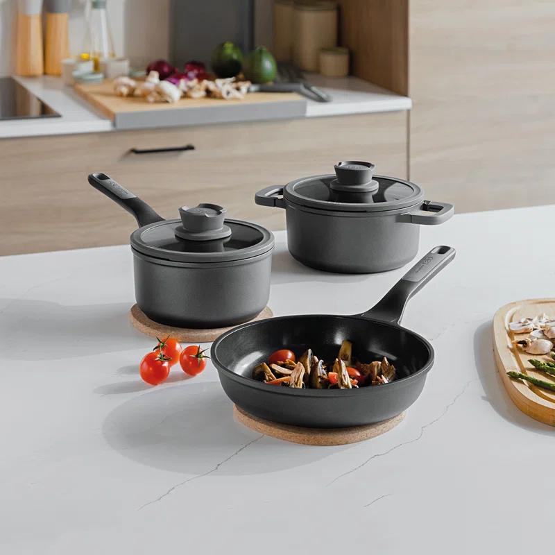 BergHOFF BergHOFF Leo Stone+ Nonstick Ceramic 12" Wok Pan 5.3qt., Recycled