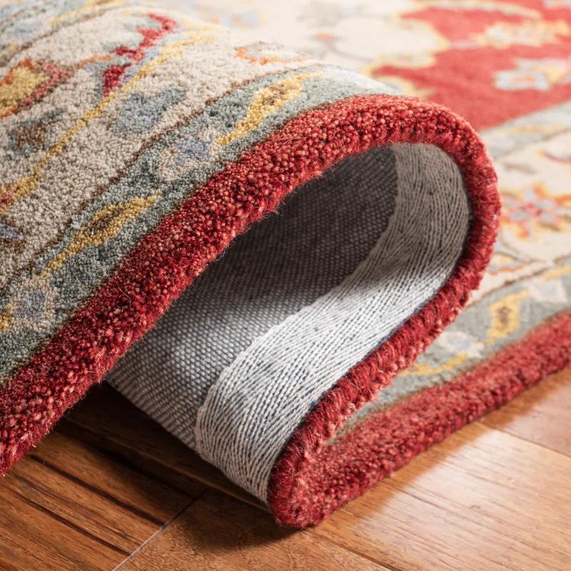 Fleur De Lis Living Mavek Hand Tufted Wool Oriental Rug