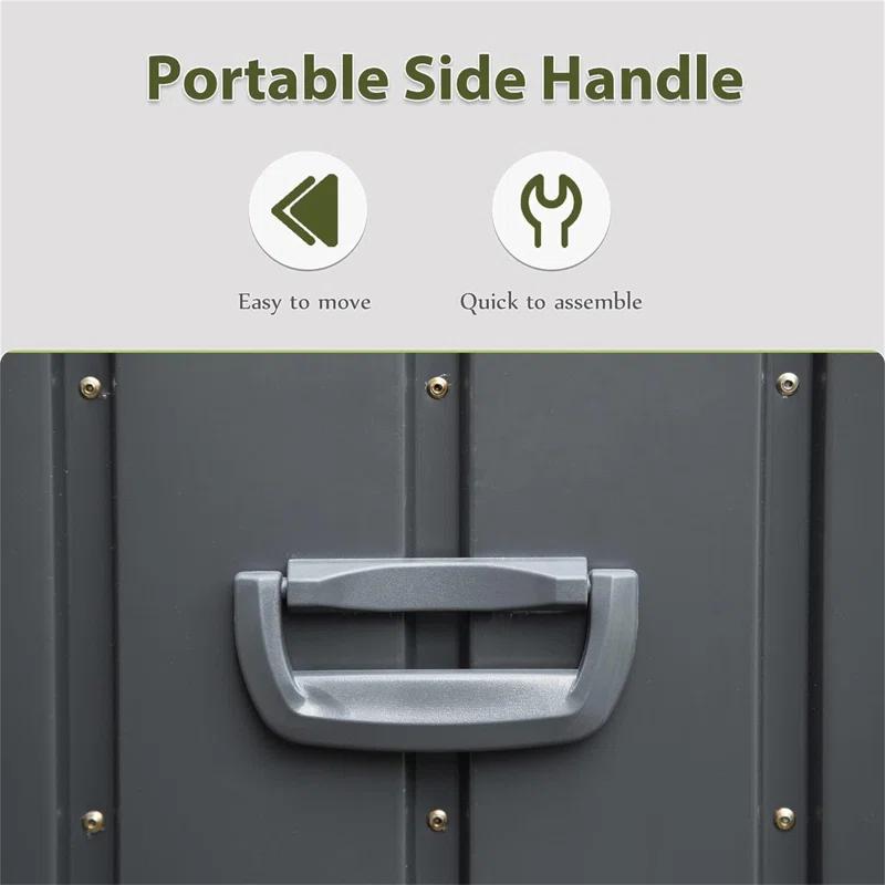 Tryimagine 160 Gallon Outdoor Storage Deck Box Waterproof, Large Patio Storage Bin For Outside Cushions, Throw Pillows, Garden Tools, Lockable