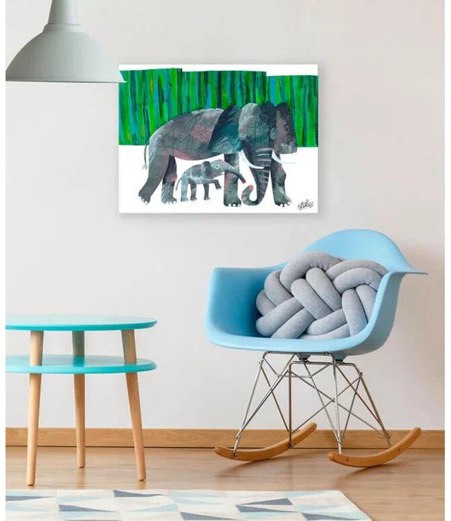 Oopsy Daisy's Eric Carle's Elephant Mother Canvas Wall Art, Size 18x14