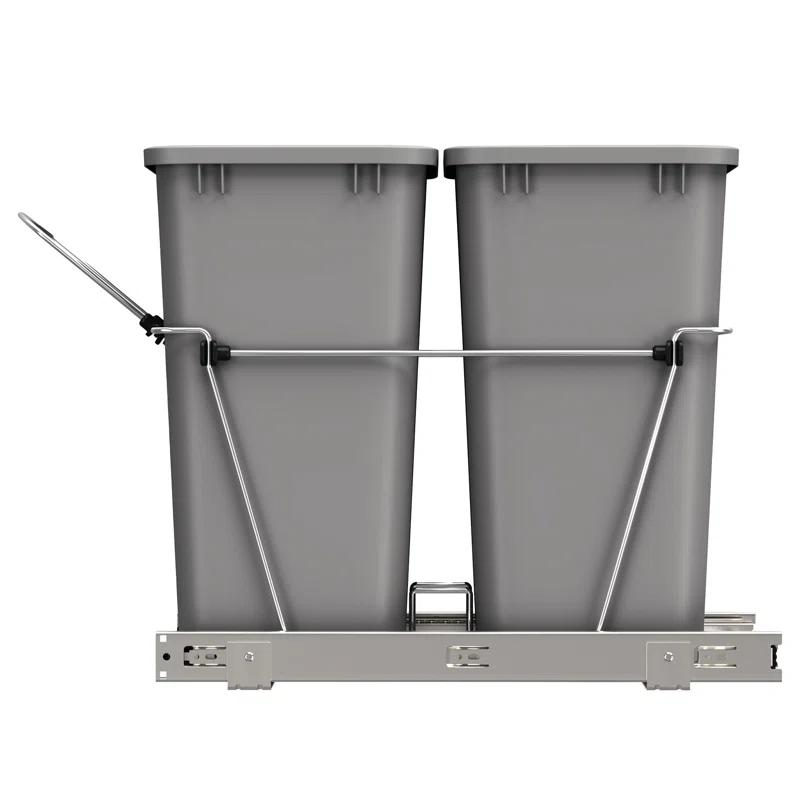 Rev-A-Shelf Rev-A-Shelf Double Pull Out Trash Can 35 Qt for Kitchen