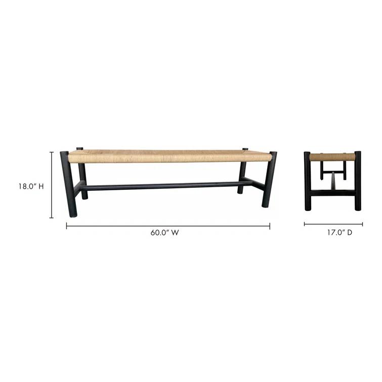 Ferrell Bench - Black / 60"W
