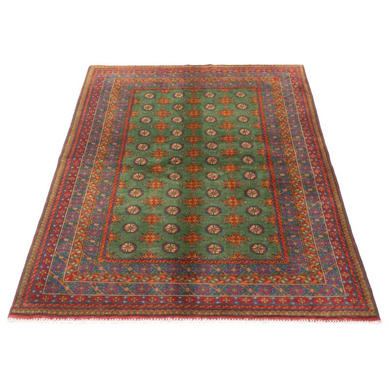 Bloomsbury Market One-of-a-kind Hand-knotted Kargahi Green 5'6" x 8'0" Wool Rug