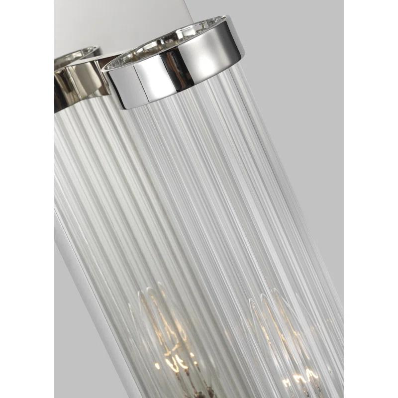Everly Quinn Steel Corner Wall Light