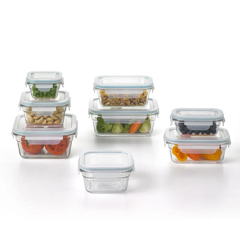 Glasslock Glass Food Storage - Set of 8 Containers and 8 Lids