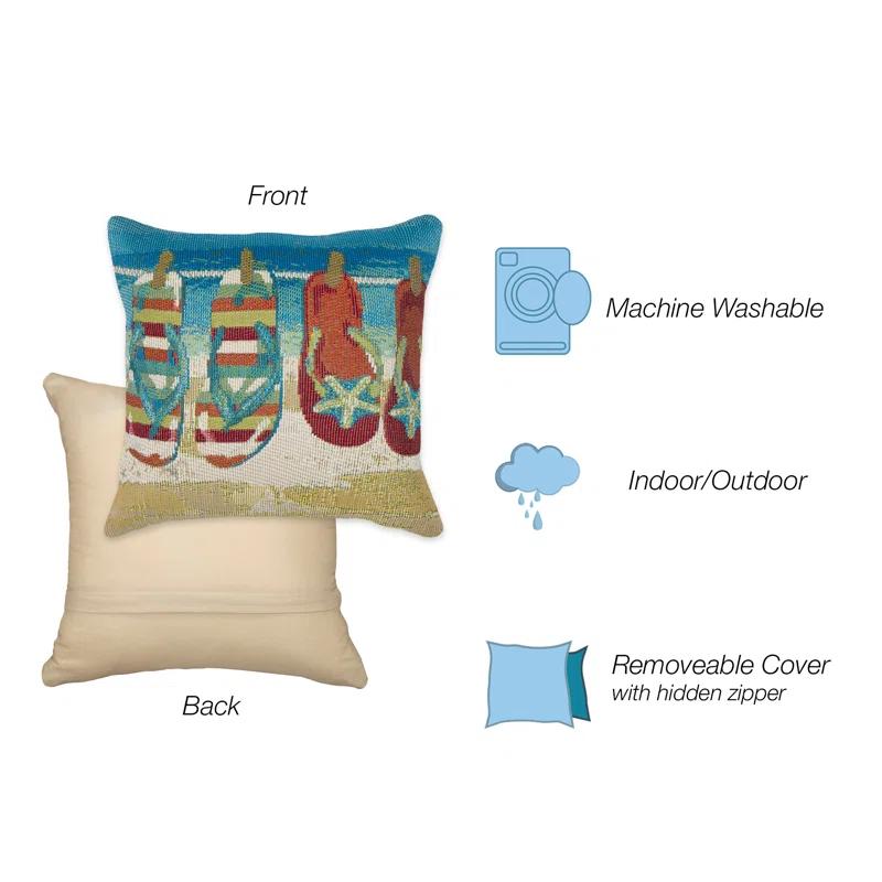 Liora Manne Marina No Decorative Addition Indoor/Outdoor Throw Pillow