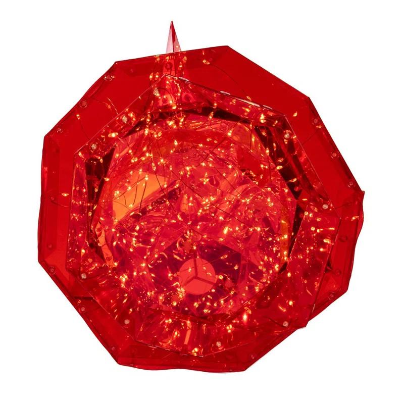 Kurt Adler Kurt Adler Iridescent Lit Snowman Indoor or Outdoor Christmas Decoration, 24in